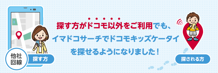 2023年12月13日より探す側がドコモ以外でもイマドコサーチを使えるように